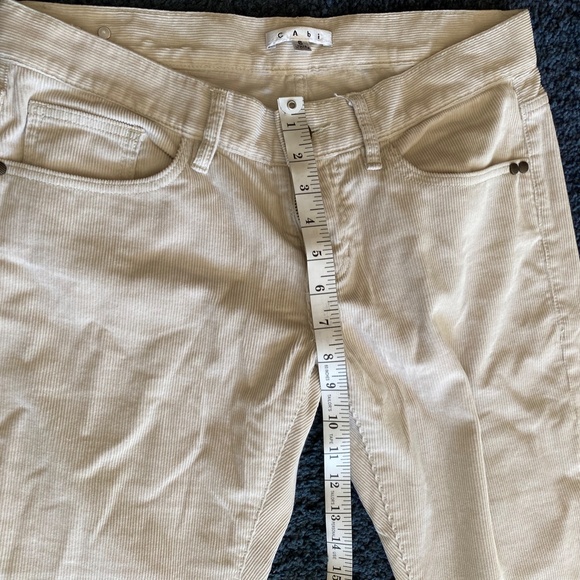 Cabi size 6 white corduroy's - Picture 3 of 7